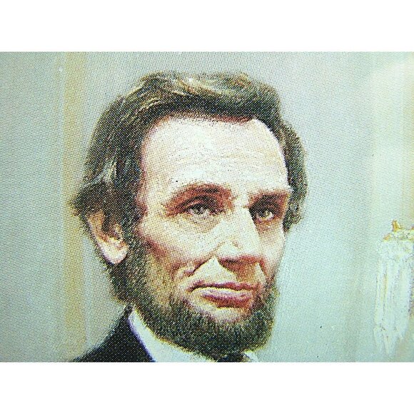 Abraham Lincoln Framed "In God We Trust" Print By Artist Hong Min Zou 12x15" - Picture 12 of 12